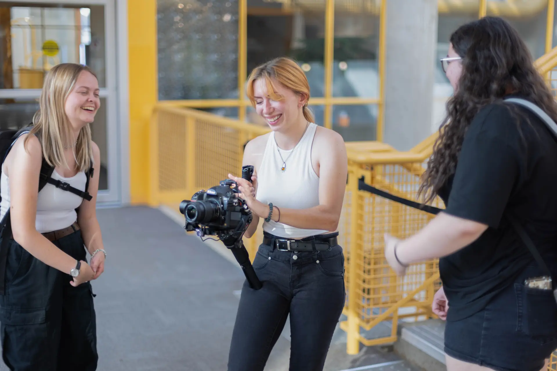 Students learning at Alberta Film School